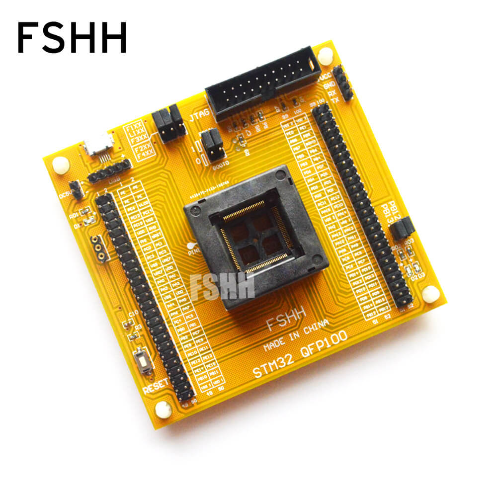 STM32 QFP100 Test Socket STM32 TQFP100 Programmer Adapter JTAG STM32 ...