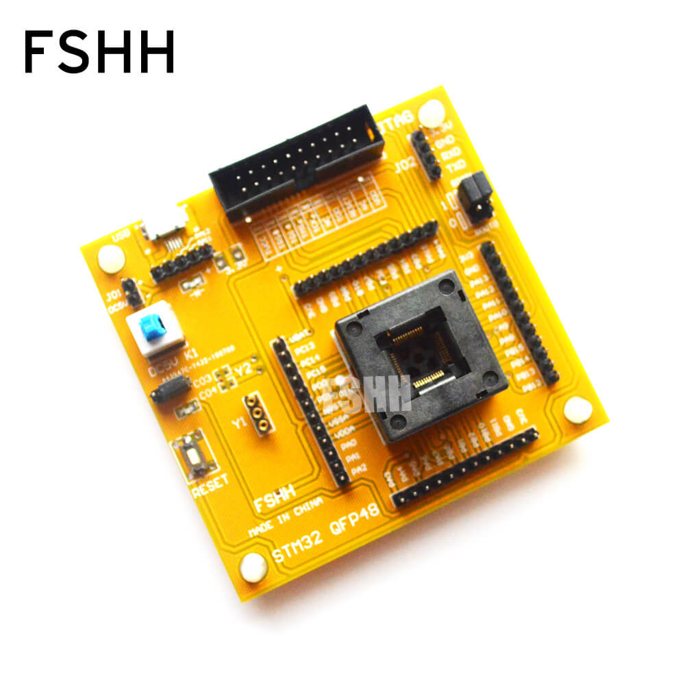 STM32 QFP48 Test Socket STM32 TQFP48 Programmer Adapter STM32 JTAG SWD ...