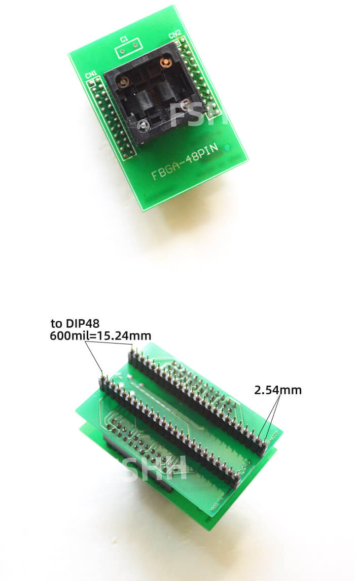 SDP-A160-48F Adapter FBGA48 BGA48 TO DIP48 Programmer Adapter FBGA ...
