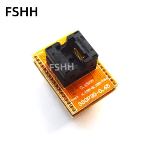 TSSOP30 to DIP30 CH-SSOP30-065Y 0.65MM IC Test Socket / SSOP30 to DIP30 Programmer Adapter OTS-30-0.65-01 ic test socket