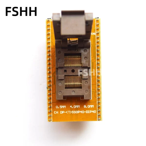 CH-DP(T)SSOP40-DIP40 Adapter TSSOP40 to DIP40 test socket Pitch:0.5mm Width=4mm 8mm - Image 2