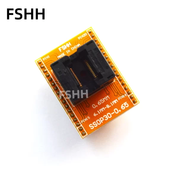 TSSOP30 to DIP30 CH-SSOP30-065Y 0.65MM IC Test Socket / SSOP30 to DIP30 Programmer Adapter OTS-30-0.65-01 ic test socket - Image 2