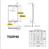 6353P1 980020-40-XX test socket TSOP48 TSOP40 TSOP32 ic socket SMT SMD TEST SOCKET 0.5mm 18.4/20mm - Image 7