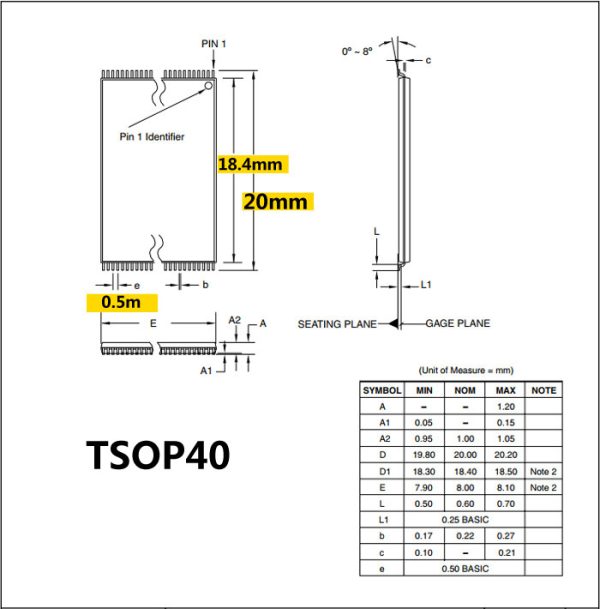 Press TSOP40 test socket 648-0402211-A01 ic socket FLASH socket 18.4mm/20mm - Image 5