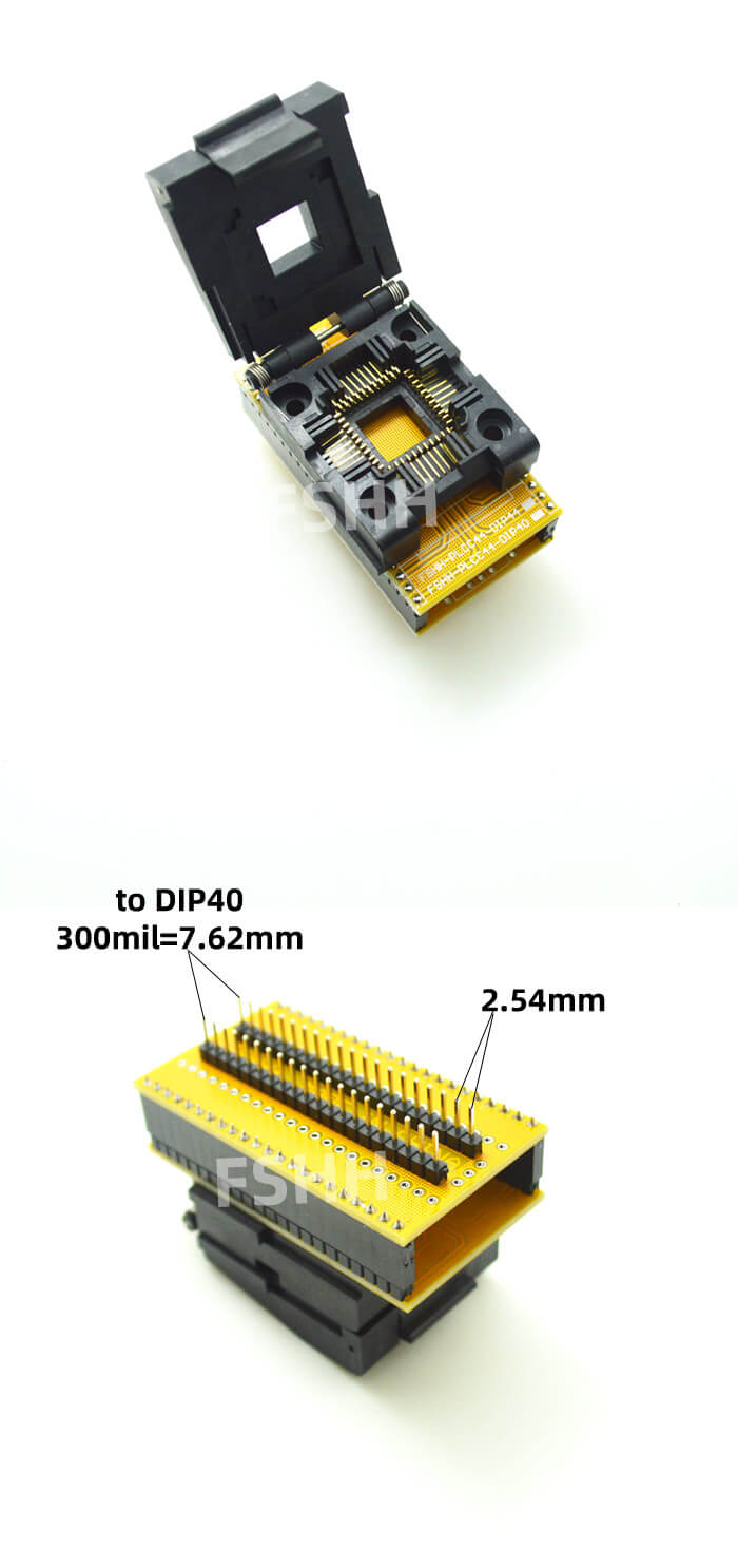PLCC44 DIP40翻盖