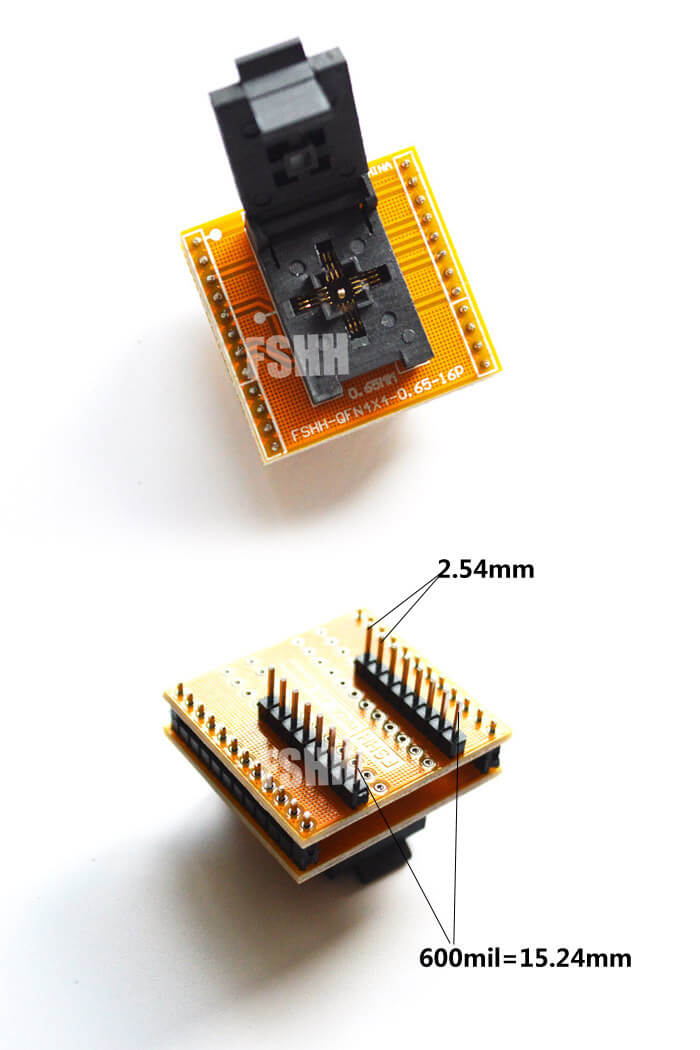 QFN16转DIP16 4X4 0.65描述