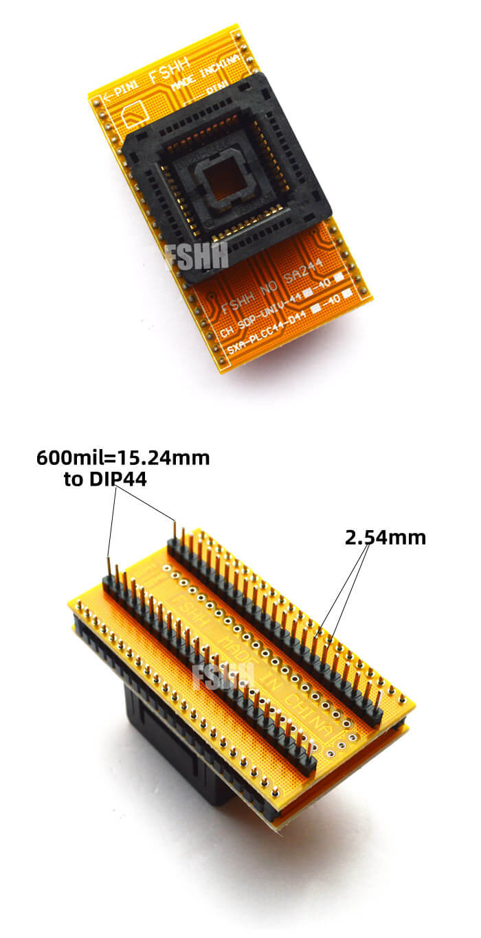 SA244 PLCC44转DIP44描述 2 1