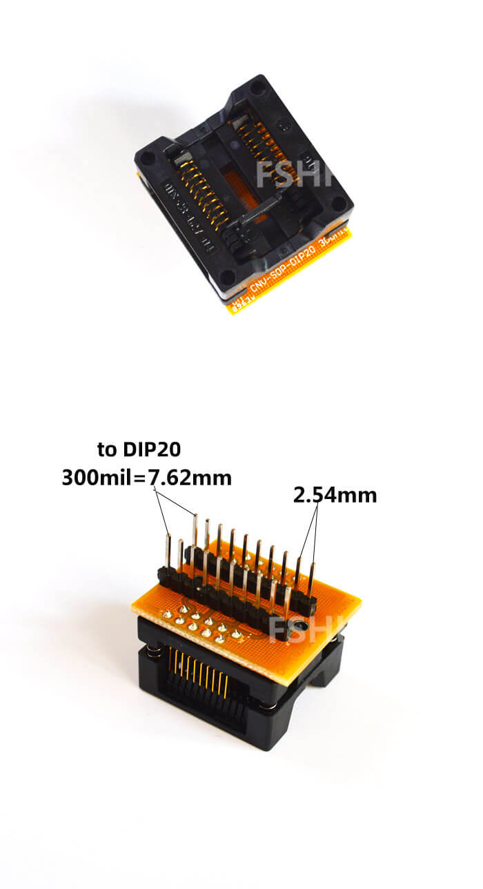 SOP20转DIP20宽单2