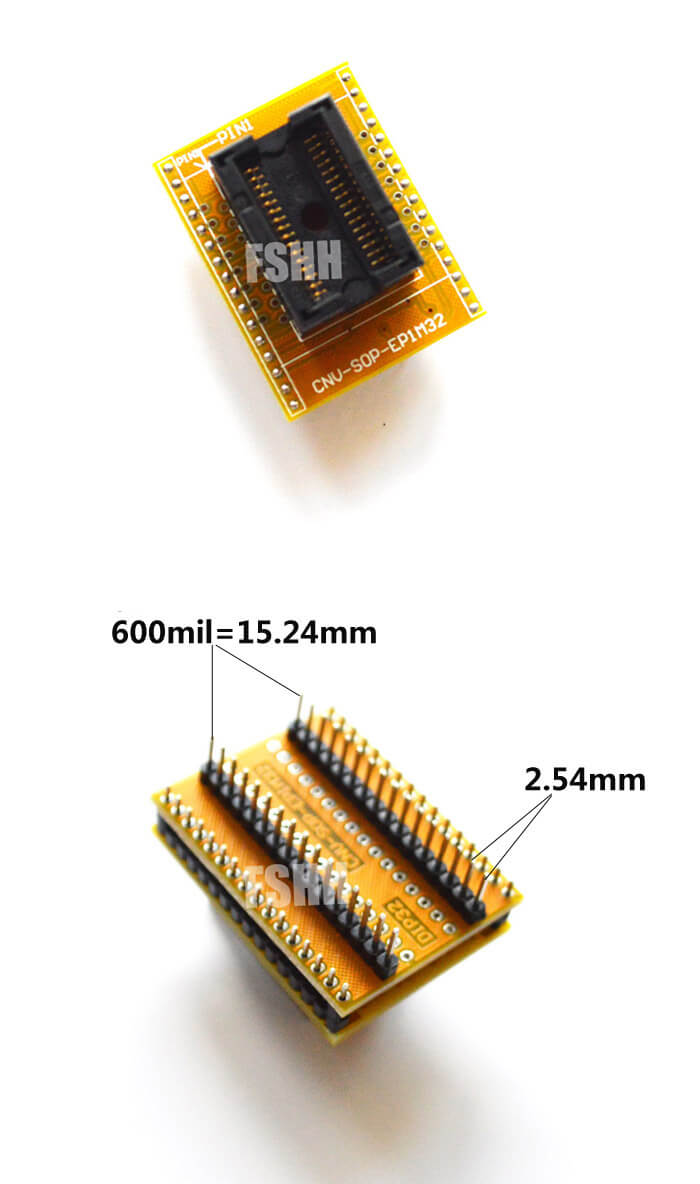 SOP32转DIP32按压窄体进口描