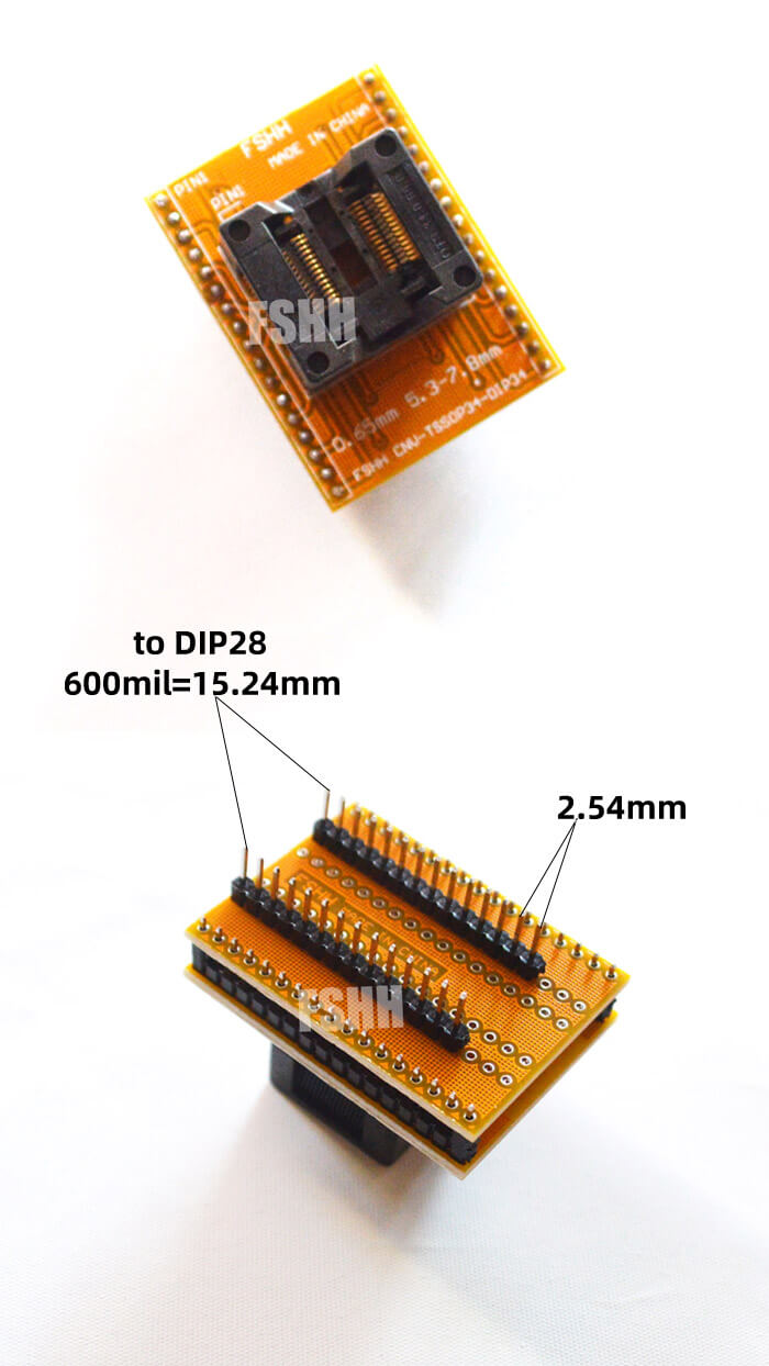 SSOP28转DIP28宽描述