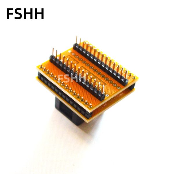 WL-SSOP28-U1 CNV-SSOP28-DIP28 SSOP28 to DIP28 Programmer adapter OTS-28-0.65-01 SSOP28 IC Test Socket Pitch=0.65mm - Image 3