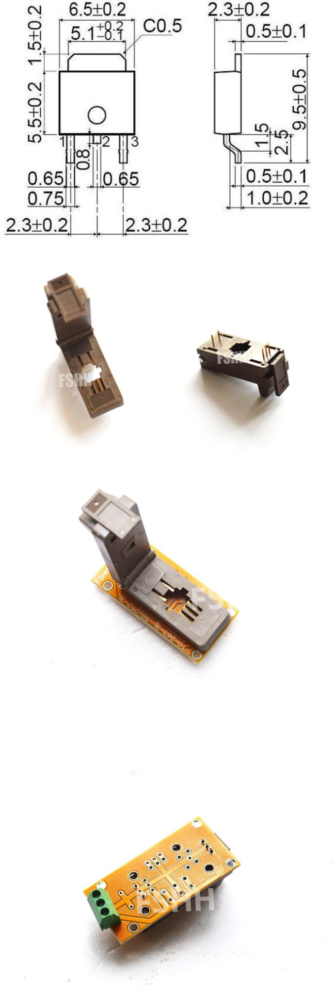 To252 Pin Numbers TO-252 Burn-in Socket TO-252-3 TO-252-3L TO-252-5L Aging Test Seat ...