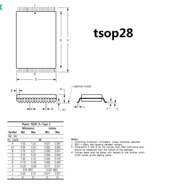 Press SA430T adapter VSOP28 TSOP28 to DIP28 test socket programmer adapter - Image 4
