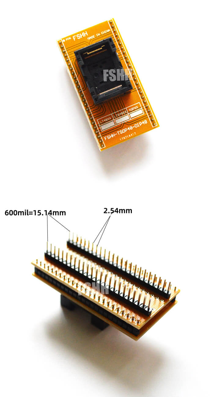 tsop48转DIP48 短座 研仪