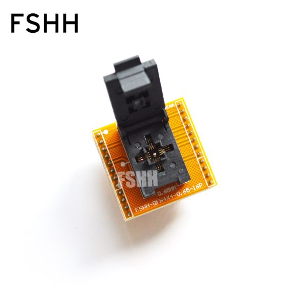 QFN16 test socket QFN16 to DIP16 Programmer adapter WSON16 UDFN16 MLF16 ic socket Pin pitch=0.65mm Size=4x4mm - Image 2