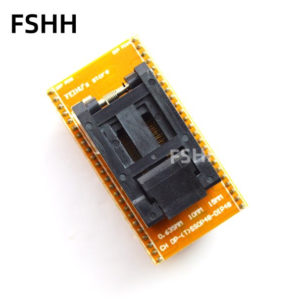 CH-DP(T)SSOP48-DIP48 Programmer Adapter TSSOP48 to DIP48 Adapter FP-48-0.635 IC test socke Pitch 0.635mm Width=10mm/15mm - Image 2