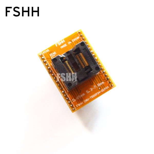 width 7.8mm CNV-SSOP28-DIP adapter TSSOP28 to dip28 test socket Pin pitch=0.65mm SSOP28 ots-34(28)-0.65-01 IC Socket - Image 2