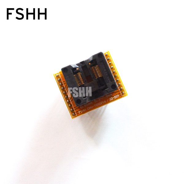 OTS-20(34)-0.65-01 adapter CNV-SSOP20-DIP Programmer adapter SSOP20 Test Socket TSSOP20 SSOP20 to DIP20 0.65mm width 7.8mm - Image 2