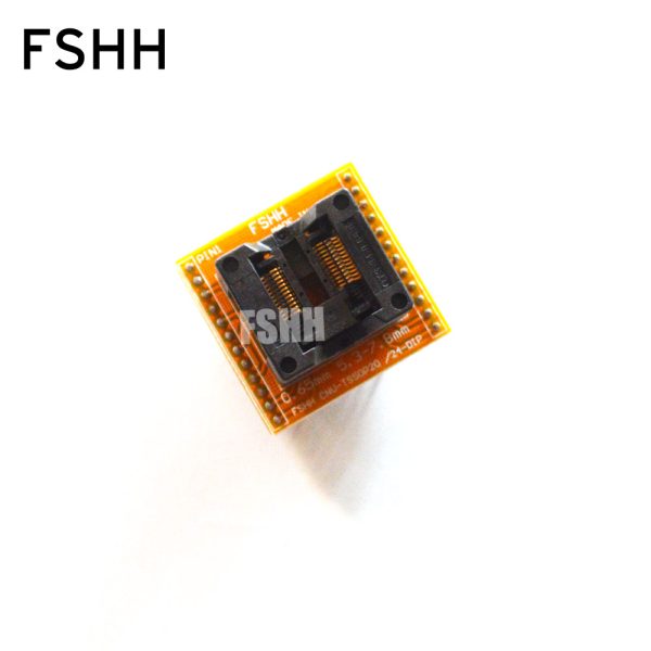 SSOP24 to DIP24 Programmer adapter Pitch=0.65mm Width=5.3mm/7.8mm TSSOP24 SSOP24 adapter ots-24(34)-0.65-01 Socket - Image 2