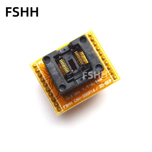 CNV-SSOP20-DIP adapter SSOP20 to DIP20 Programmer adapter ots-20(28)-0.65-01 SSOP20 test Socket Pitch=0.65mm - Image 2