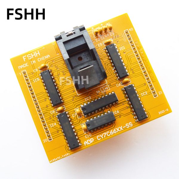 ADP-CY7C66XX-SS Programmer Adapter CY7C66XX SSOP56 socket for ALL-11 Programmer Adapter IC SOCKET SSOP56 to DIP40 socket - Image 2