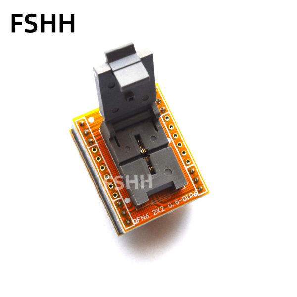 DFN2X2 DFN2020-3L test socket DFN2020-3L to DIP6 Programmer adapter QFN6 2x2 0.65 SMD plastic package aging socket - Image 4