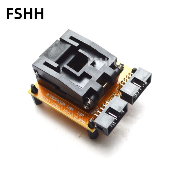 TQFP44 QFP44 test socekt for AVR ISP JTAG mega16 mega32 mega164 adapter - Image 3