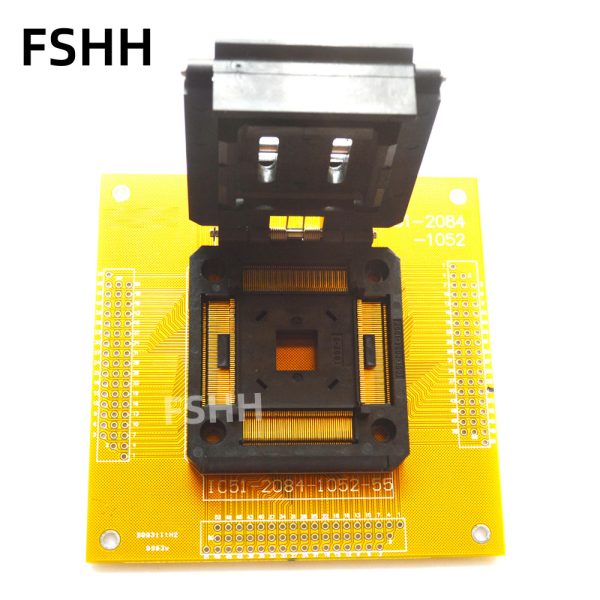 0.5mm IC51-2084-1052-5 Test socket Clamshell types TQFP208 QFP28 IC SOCKET 28x28mm - Image 2