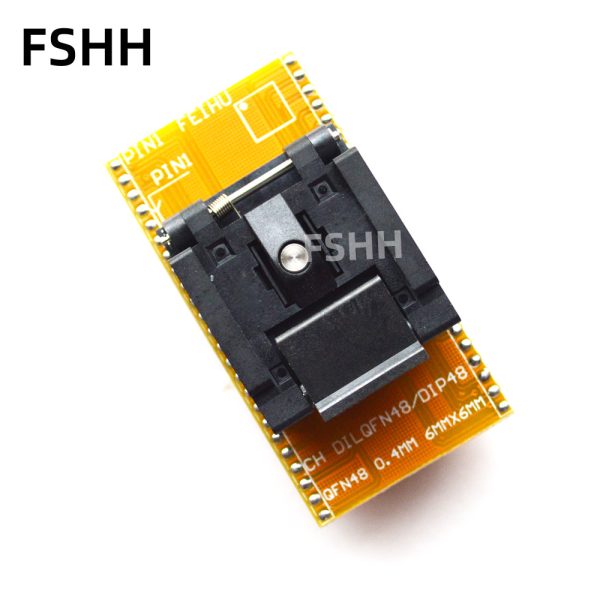 QFN48 to DIP48 Programmer Adapter QFN48 test socket WSON48 DFN48 MLF48 IC SOCKET 6x6mm Pitch=0.4mm - Image 2