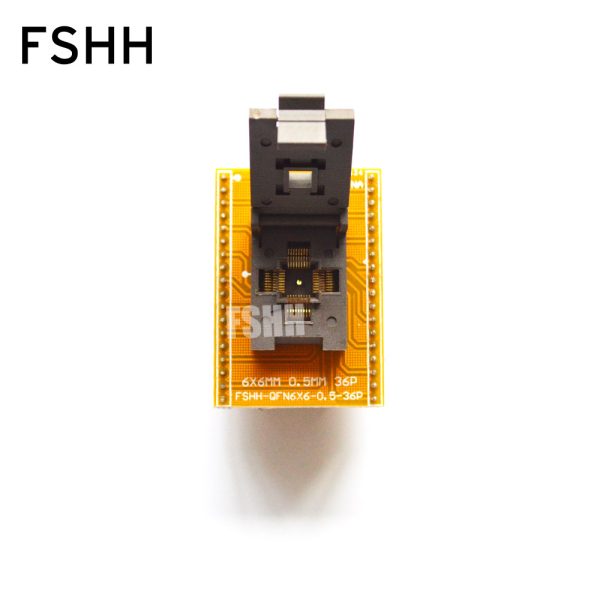 Clamshell WSON36 MLF36 DFN36 QFN36 test socket QFN36 to DIP36 Programmer adapter 0.5mm 6mmx6mm - Image 2