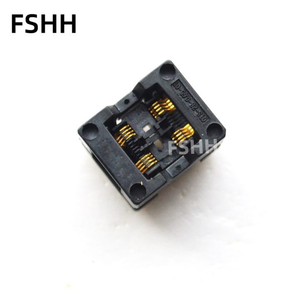 two working bit TSSOP8 SSOP8 IC Test Socket Pitch=0.65mm Width=4.4mm 6.4mm OTS-28(8+8)-0.65-01 )