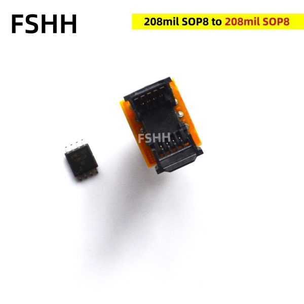 200mil 208mil SOP8 SOIC8 test socket IC socket Clamshell Adapter socket (Back pin SMD) = SOK-SPI-8W(G6179-100000)SMT test sock - Image 2