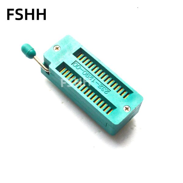 1.778mm Pitch test socket 228-1290-00 232-1290-00  240-1275-00 242-1290-00 264-1300-00 Green lock socket SDIP28 SDIP32 SIP40 SDIP42 SDIP64 socket - Image 2