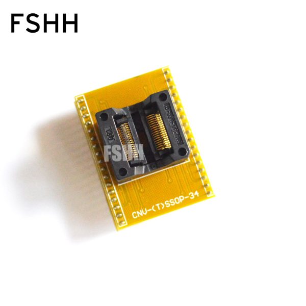 WL-SSOP34-U1 Adapter for Wellon Programmer Adapter TSSOP34 to DIP34 Adapter IC Test Socket OTS-34-0.65-01 Socket - Image 2