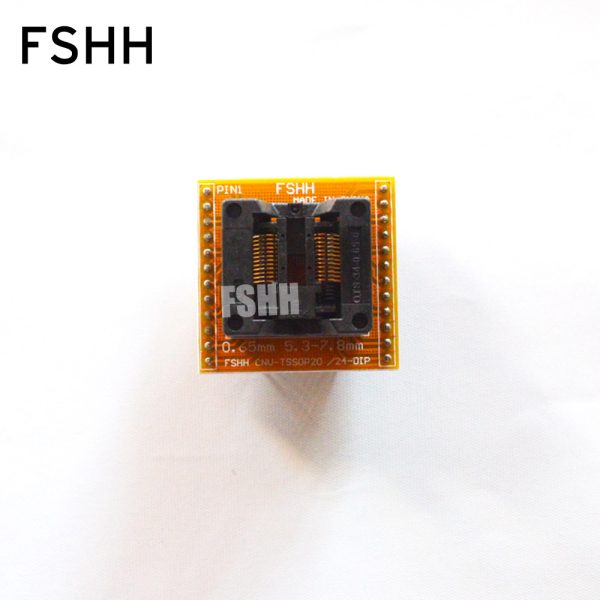 SSOP24 to DIP24 Programmer adapter Pitch=0.65mm Width=5.3mm/7.8mm TSSOP24 SSOP24 adapter ots-24(34)-0.65-01 Socket