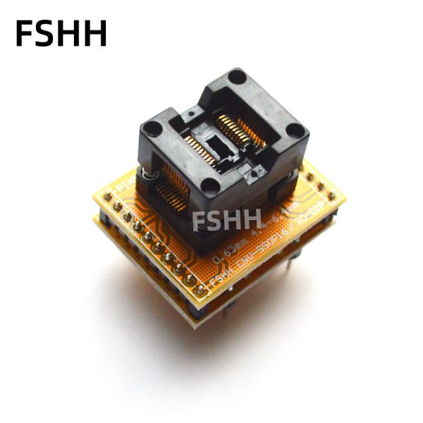 CNV-SSOP20-DIP adapter SSOP20 to DIP20 Programmer adapter ots-20(28)-0.65-01 SSOP20 test Socket Pitch=0.65mm