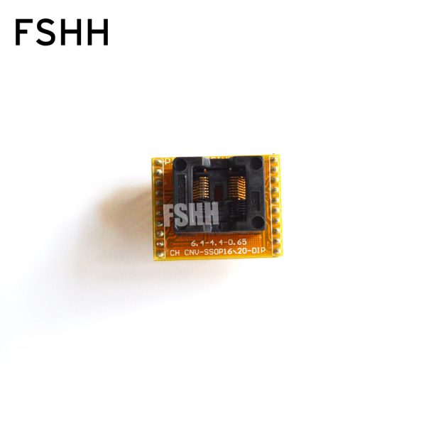 CNV-SSOP16-DIP SSOP16 to DIP16 Programmer adapter SSOP16 OTS-16(28)-0.65-01 IC test socket Pitch=0.65mm Width=4.4mm/6.4mm - Image 2