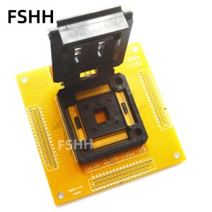0.5mm IC51-2084-1052-5 Test socket Clamshell types TQFP208 QFP28 IC SOCKET 28x28mm