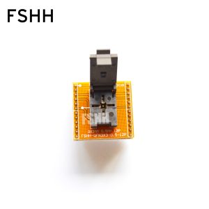 Pitch=0.5mm size=3mm*3mm QDFN12 IC SOCKET WSON12 MLF12 QFN12 DFN12 TEST SOCKET QFN12 to DIP12 Programmer adapter
