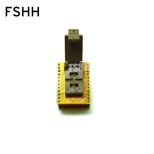 QFN8 to DIP8 Adapter DFN8 MLF8 WSON8 test socket Pitch=0.5mm Size=2mm*3mm
