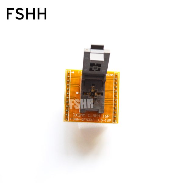 QFN16 to DIP16 Programmer adapter QDFN16 QFN16 WSON16 MLF16 test socket Pitch=0.5mm size=3mmX3mm