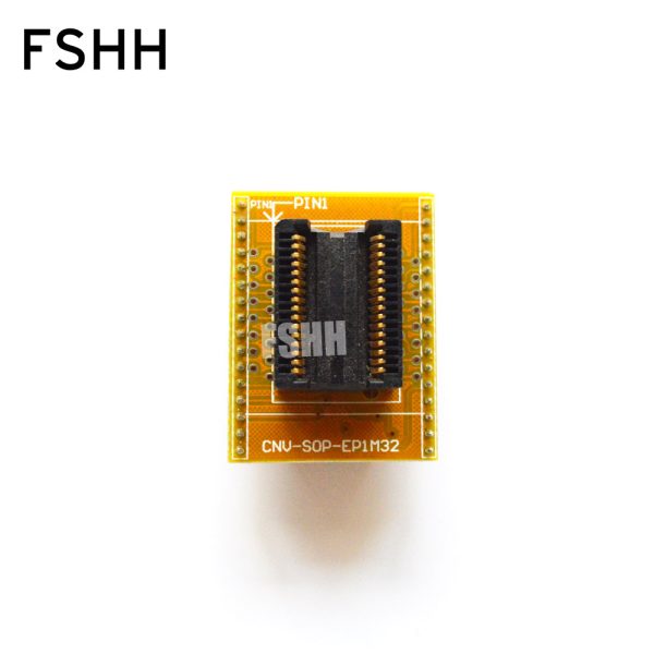 400mil SOJ32 test socket SOJ32 to DIP32 Programmer Adapter IC107-3204 ic socket 1.27mm pitch