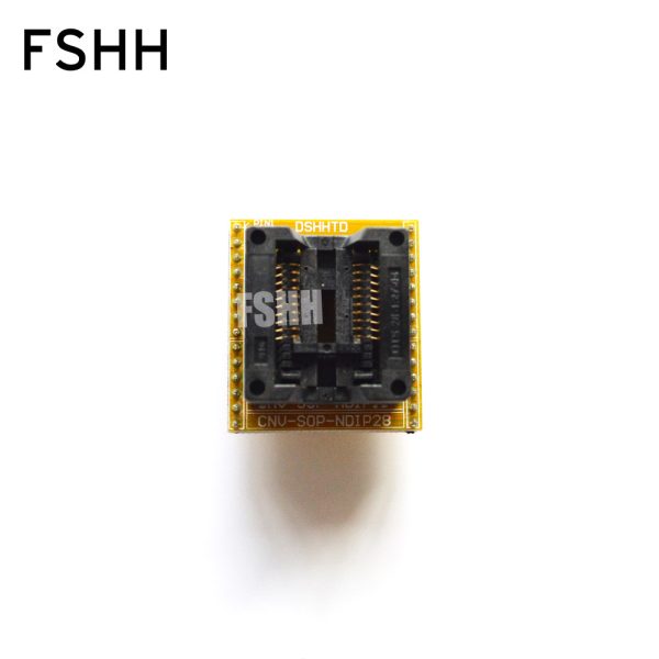 300mil SOP20 IC Test Socket OTS-28(20)-1.27-04 Wide body SOIC20 SOP20 to DIP20Programmer adapter