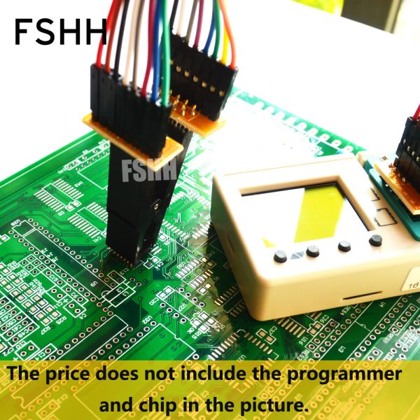update version SOIC16 SOP16 Test Clip For SPI FLASH 25XXX in-circuit programming adapters test socket - Image 4