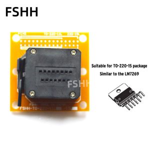 TO-220-9 TO-220-11 TO-220-15 test socket ZIP9 ZIP11 ZIP15 socket For example LM4755 TDA7264 TDA7296
