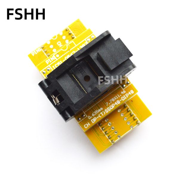 CH-DP(T)SSOP48-DIP48 Adapter IC51-0562-1387 test socket TSSOP48 to DIP48 Programmer Adapter Pitch:0.635mm Width=7.6mm/11.2mm - Image 2