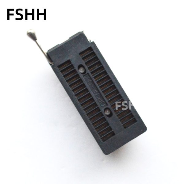 Black round pin DIP32 test socket 2.54mm DP32-011 lock socket