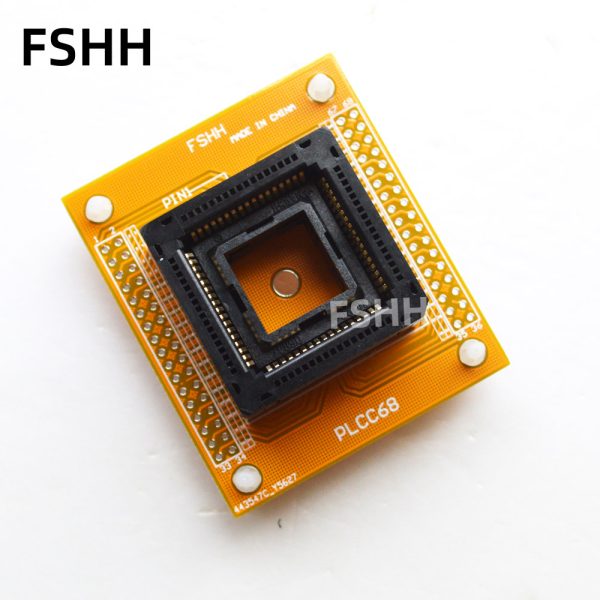 PLCC68 test socket PLCC68 1.27mm to SIP 2.54mm socket Programmer adapter - Image 2