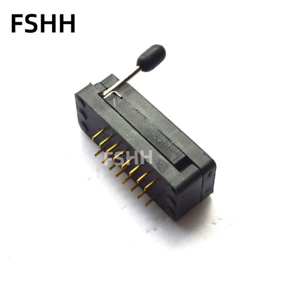 300mil 600mil green lock socket DIP14/DIP16/DIP18/DIP24/DIP32/DIP40 IC Test Socket 2.54mm - Image 2