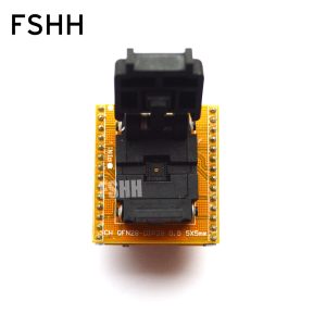 QFN28 to DIP28 Programmer Adapter WSON28 DFN28 MLF28 IC TEST SOCKET 5X5mm 0.5mm 28QN50K15050-D SOCKET